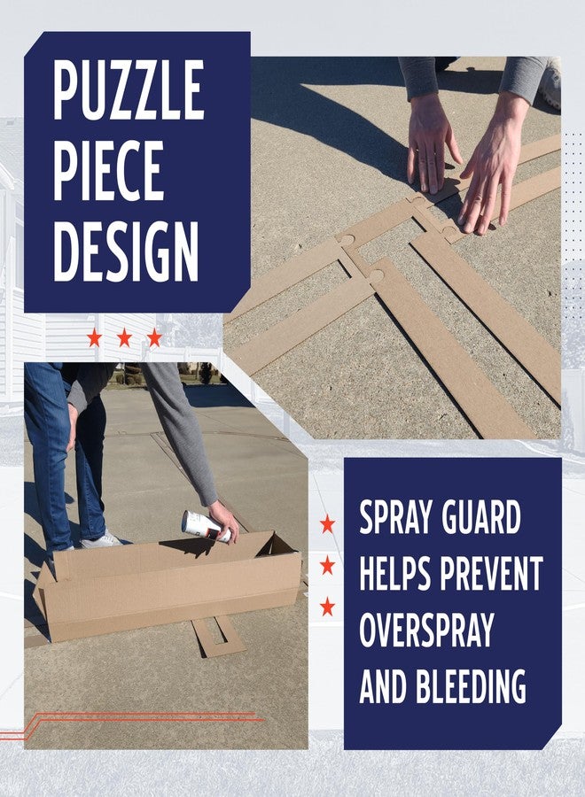 Murray Sporting Goods Basketball Court Marking Stencil Kit Free Throw Lane/Key Only for Driveway, Asphalt or Concrete - Image 4