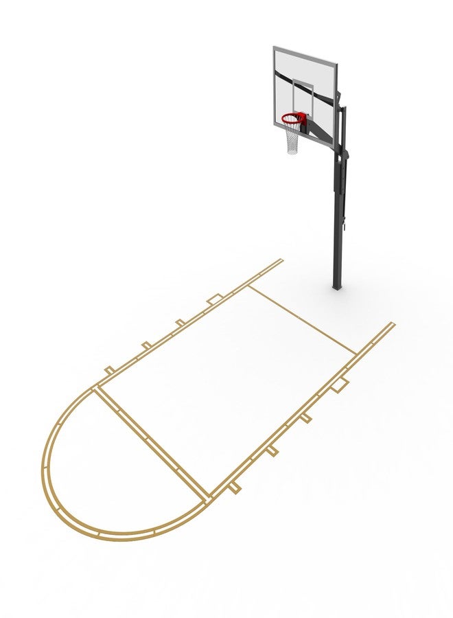 Murray Sporting Goods Basketball Court Marking Stencil Kit Free Throw Lane/Key Only for Driveway, Asphalt or Concrete - Image 1