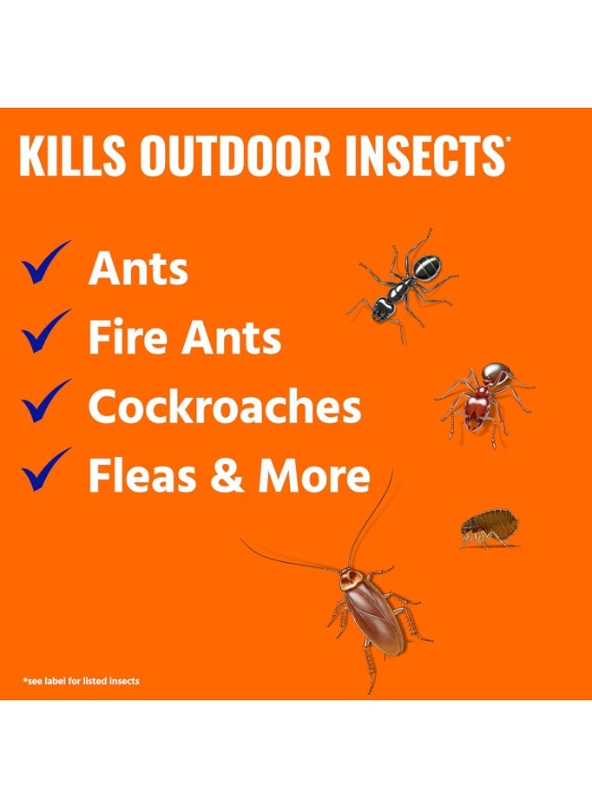 TERRO T901-6 Ant Killer Plus للتحكم في الحشرات متعدد الأغراض في الهواء الطلق - يقتل النمل الناري والبراغيث والصراصير والحشرات الزاحفة الأخرى - 3 رطل - Image 4