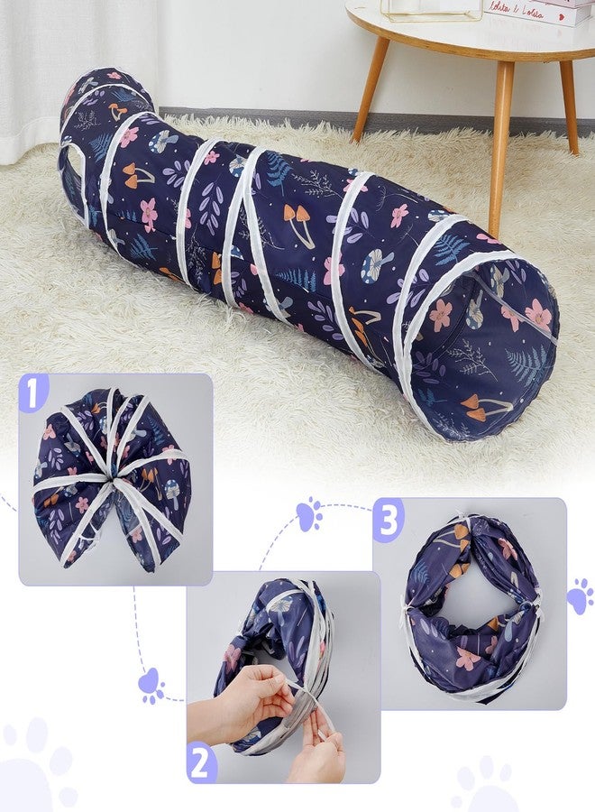 Glittme Cat Tunnel, Cat Tunnels for Indoor Cats, S-Shape Peekaboo Cat Cave with Cat Toys, Foldable Cat Tubes and Tunnels for Cats, Rabbit, Puppy, Guinea Pig - Image 4