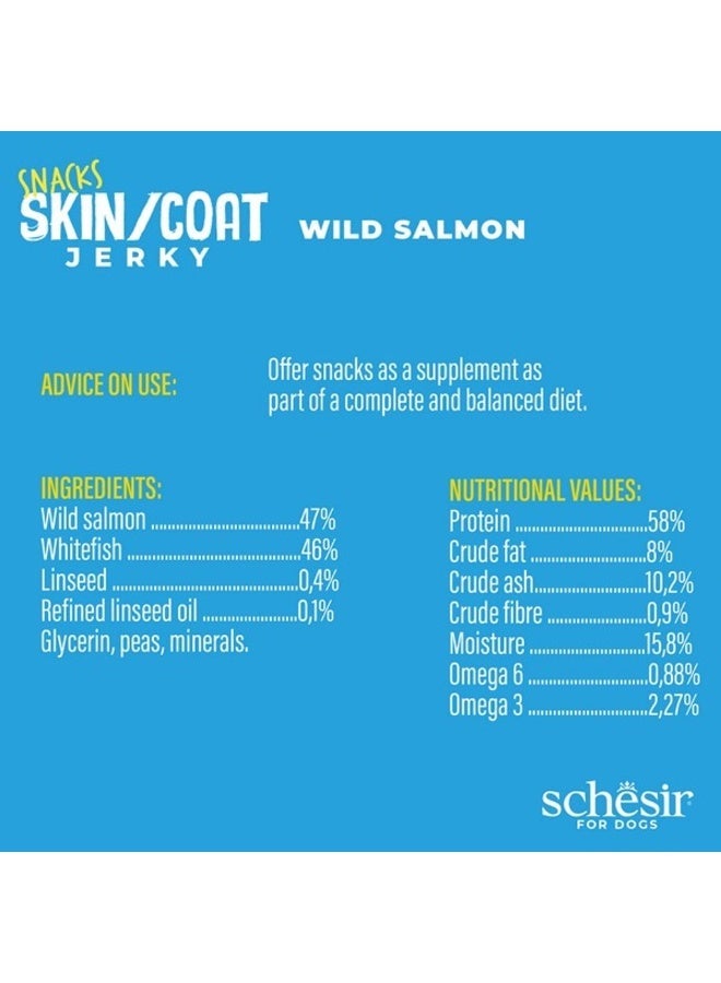 Schesir Snacks Skin/Coat Jerky Grain Free 115 g - Image 3