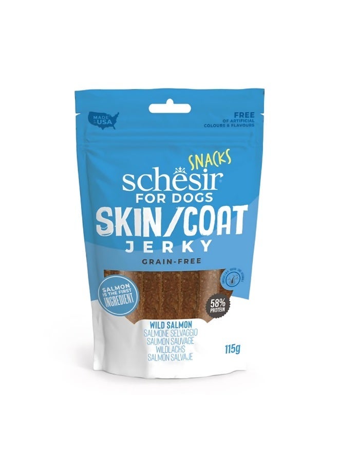 Schesir Snacks Skin/Coat Jerky Grain Free 115 g - Image 1
