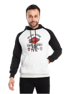 Mens Printed  Hoodie With Front Pockets