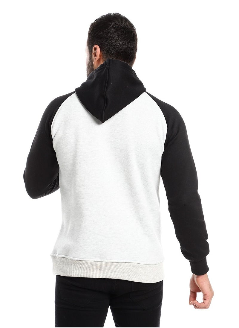 Caesar - Mens Printed  Hoodie With Front Pockets - Image 1