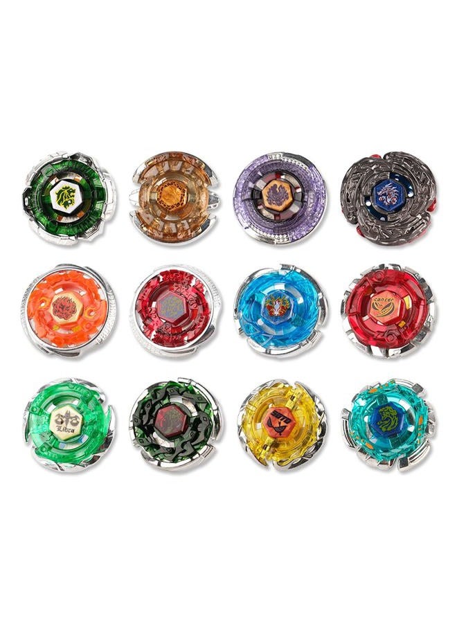 STJOYOPY Battle Top Game Metal Fusion 4D Series Spinning top Set 12 Gyros 5 Launchers with Storage Box Gift for Kids Boys - Image 2