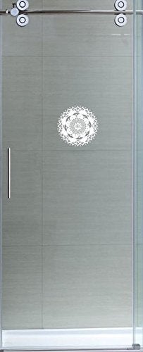 Robbins Aria Glass Door Decals - Double-Sided Safety Stickers to Prevent Accidental Collisions (Set of 2) (Clear Mandala) - Image 2