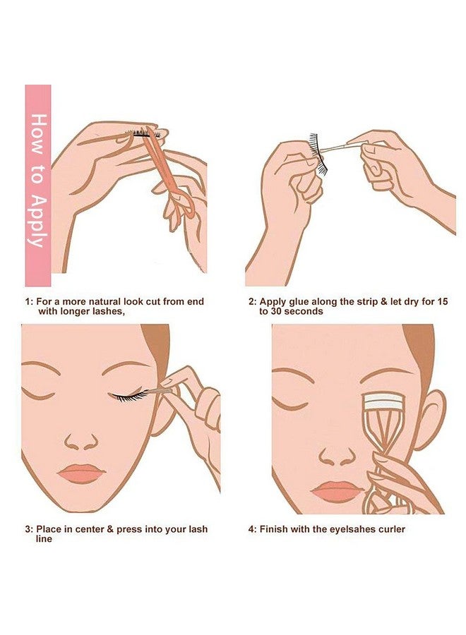 Dorisue False Eyelashes (10 Pairs Set) Reusable Makeup Natural Lower Bottom False Eyelashes - Image 5