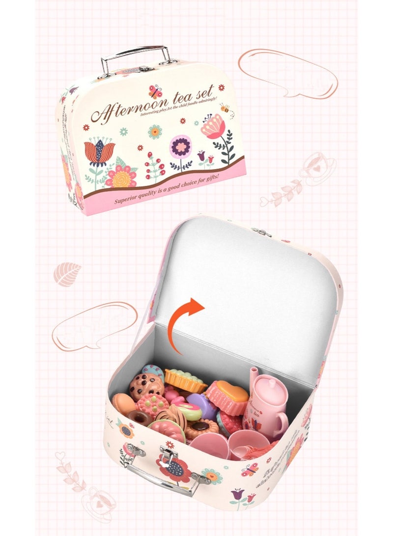 Afternoon Tea Toys Set for Kids Candy Dessert Donut Play Food Playset for Kids Tea Party Toy For Girls Birthday Gift - Image 5
