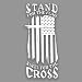 eDesign Stand for The Flag Kneel for The Cross Sticker Decal Vinyl 5 Inches Premium Vinyl Sticker for Cars Trucks Laptops and More Weatherproof and Durable 2Pack White - Image 2