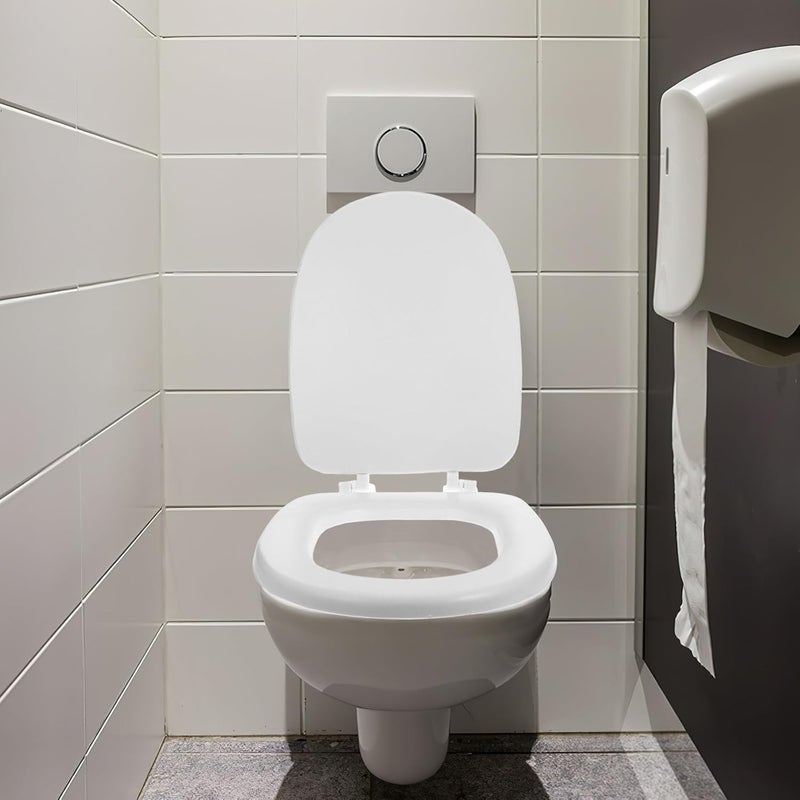 Generic Soft round Padded Toilet Seat Cover Non-slip Foam Cushion Bathroom Toilet Lid Replacement for Enhanced Comfort and Senior Use White Large U-shape - Image 4