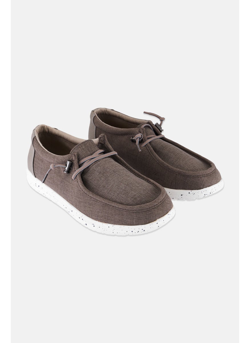Sun Stone Men Medium Brian Lace Up Casual Shoes, Grey  - Image 1