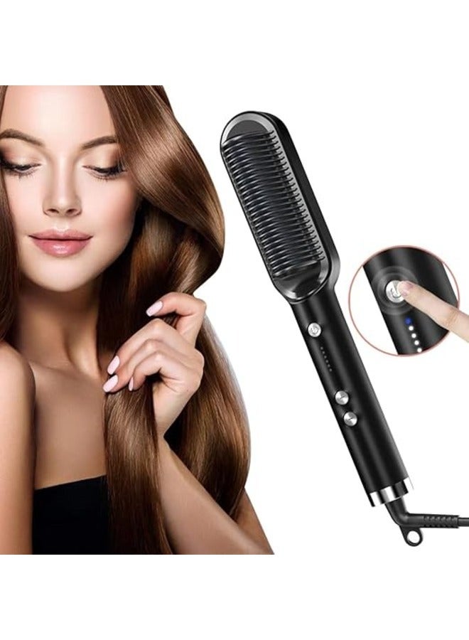 Multifunctional Electric Straightener Brush Heat Comb Straightener - Image 1