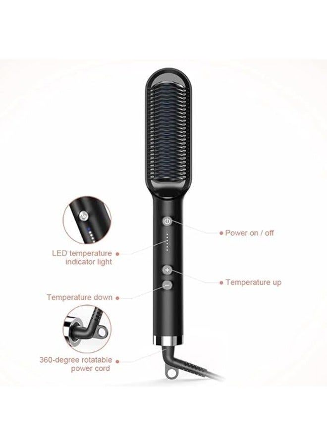 Multifunctional Electric Straightener Brush Heat Comb Straightener - Image 3