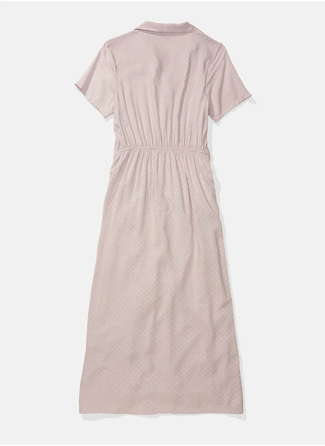 امريكان ايجل AE Collared Shirt Midi Dress