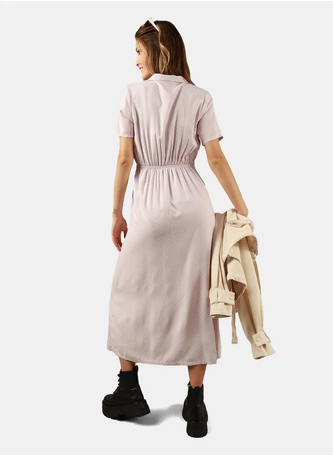 امريكان ايجل AE Collared Shirt Midi Dress