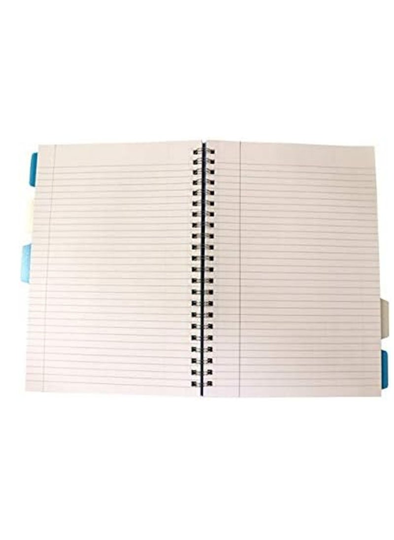 HQ - A4 Size Vivid Poly Wiro Five Subject Notebook 300 Pages Green - Image 1