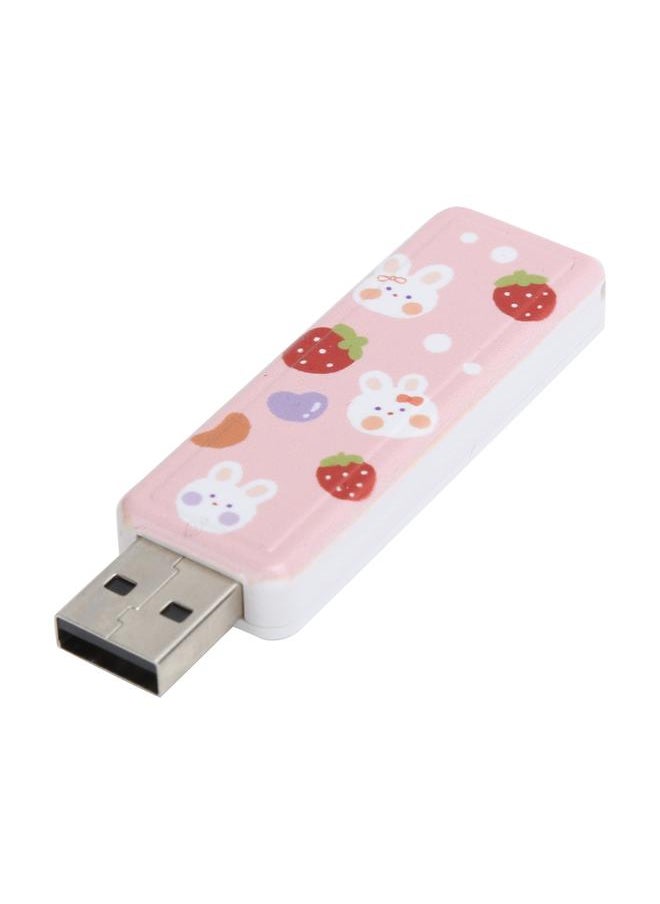 Thoraya Push-pull USB flash drive usb2.0 portable USB flash drive car USB flash drive push-pull-Strawberry Rabbit 32GB  - Image 5