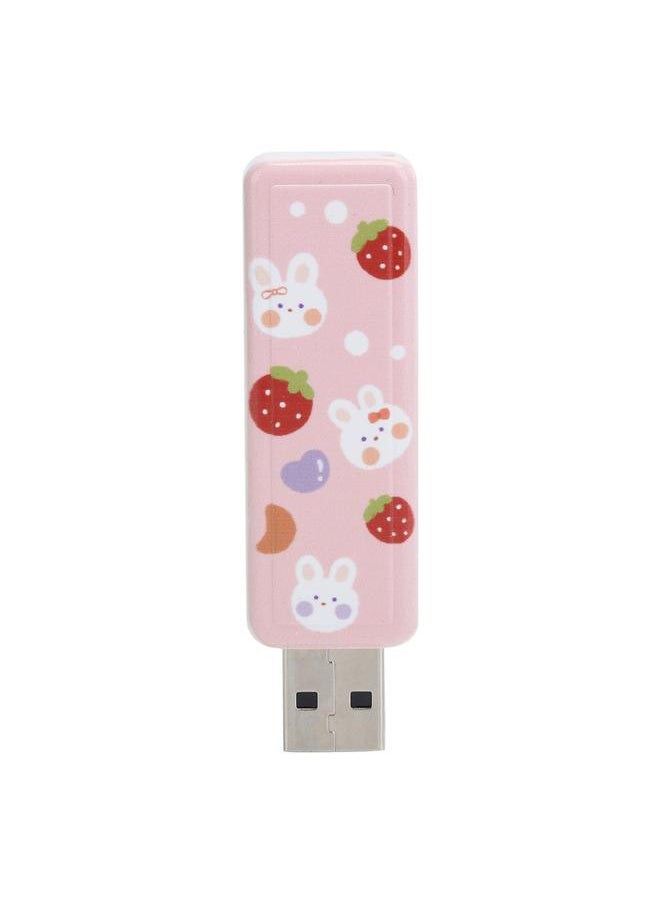 Thoraya Push-pull USB flash drive usb2.0 portable USB flash drive car USB flash drive push-pull-Strawberry Rabbit 32GB  - Image 4