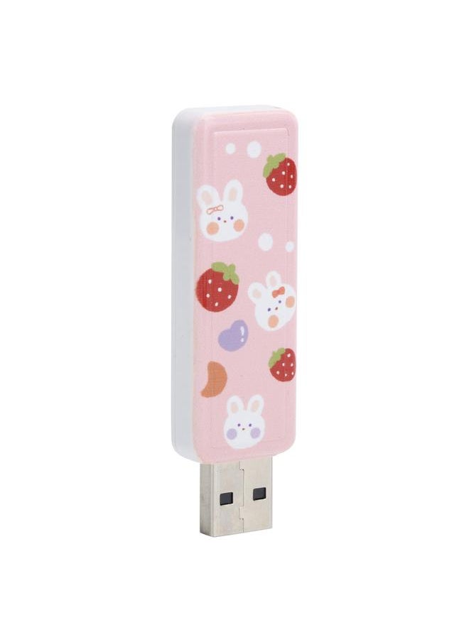 Thoraya - Push-pull USB flash drive usb2.0 portable USB flash drive car USB flash drive push-pull-Strawberry Rabbit 32GB - Image 1