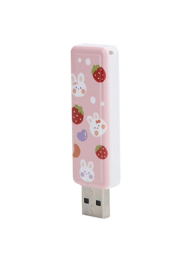 Thoraya Push-pull USB flash drive usb2.0 portable USB flash drive car USB flash drive push-pull-Strawberry Rabbit 32GB  - Image 2