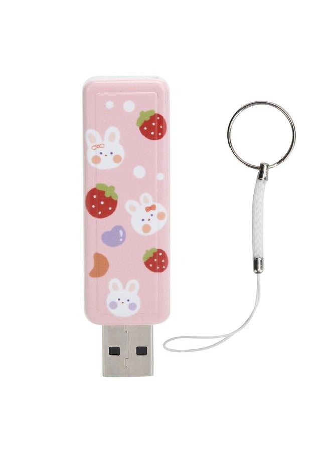Thoraya Push-pull USB flash drive usb2.0 portable USB flash drive car USB flash drive push-pull-Strawberry Rabbit 32GB  - Image 1