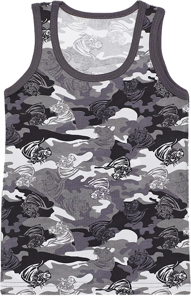 دونيلا 5-Pack Colorful Tiger Printed Boys' Undershirt - 77711292B