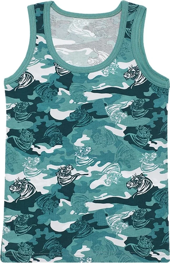 دونيلا 5-Pack Colorful Tiger Printed Boys' Undershirt - 77711292B