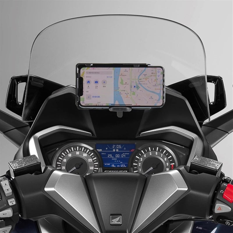 QASULER Motorcycle Windshield Mount for GPS and Smartphones - Image 2