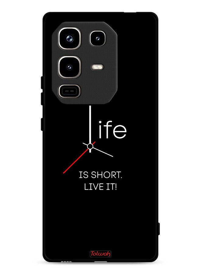 Tolwak Infinix Note 50 Pro 4G Protective Case Cover Life Is Short Live It - Image 1