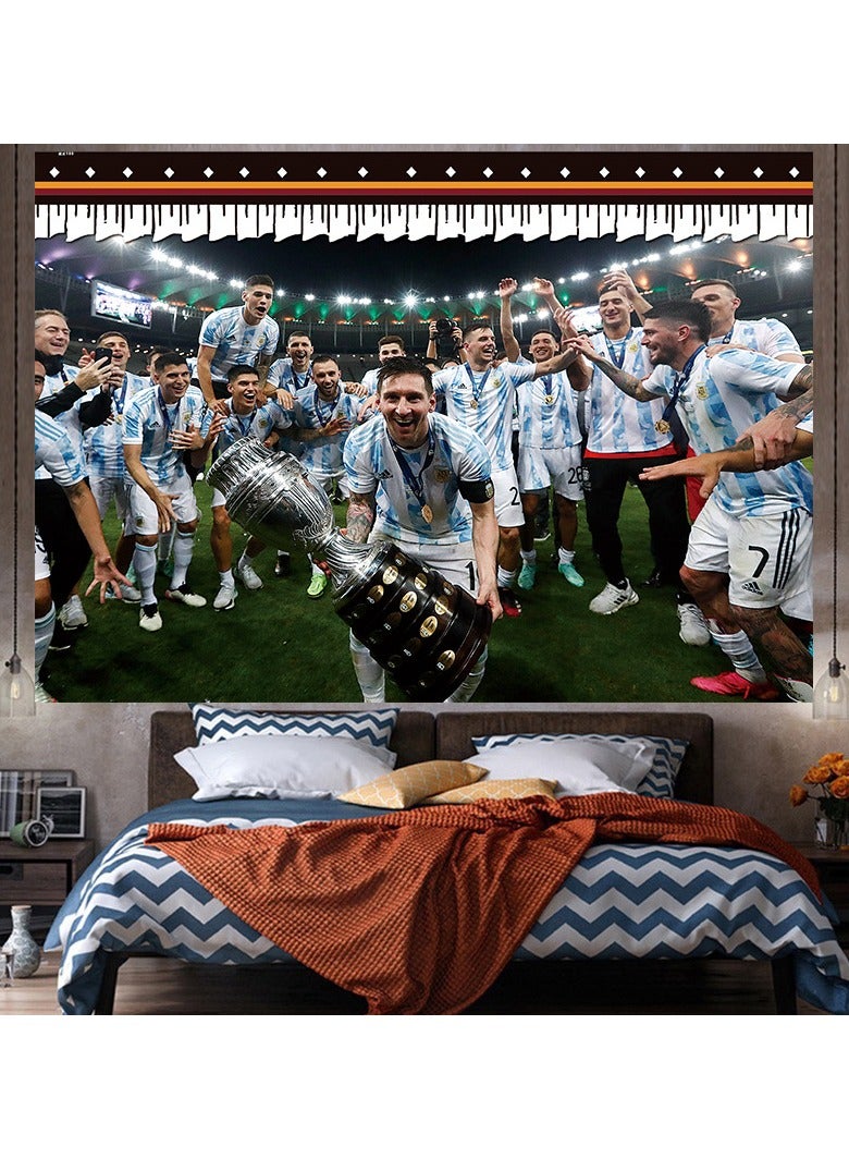 EBMINI New Football Star Background Fabric 
