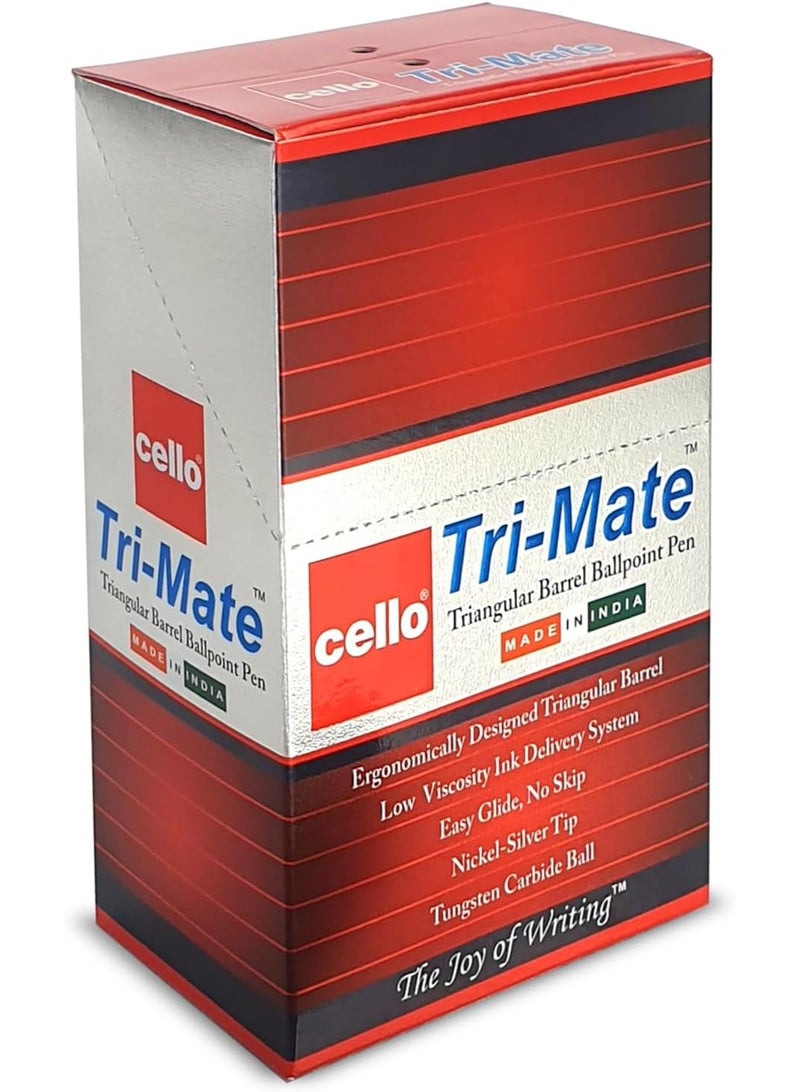 Cello 50-Piece Trimate Ballpoint Pen 0.7mm Tip Pink Ink - Image 3