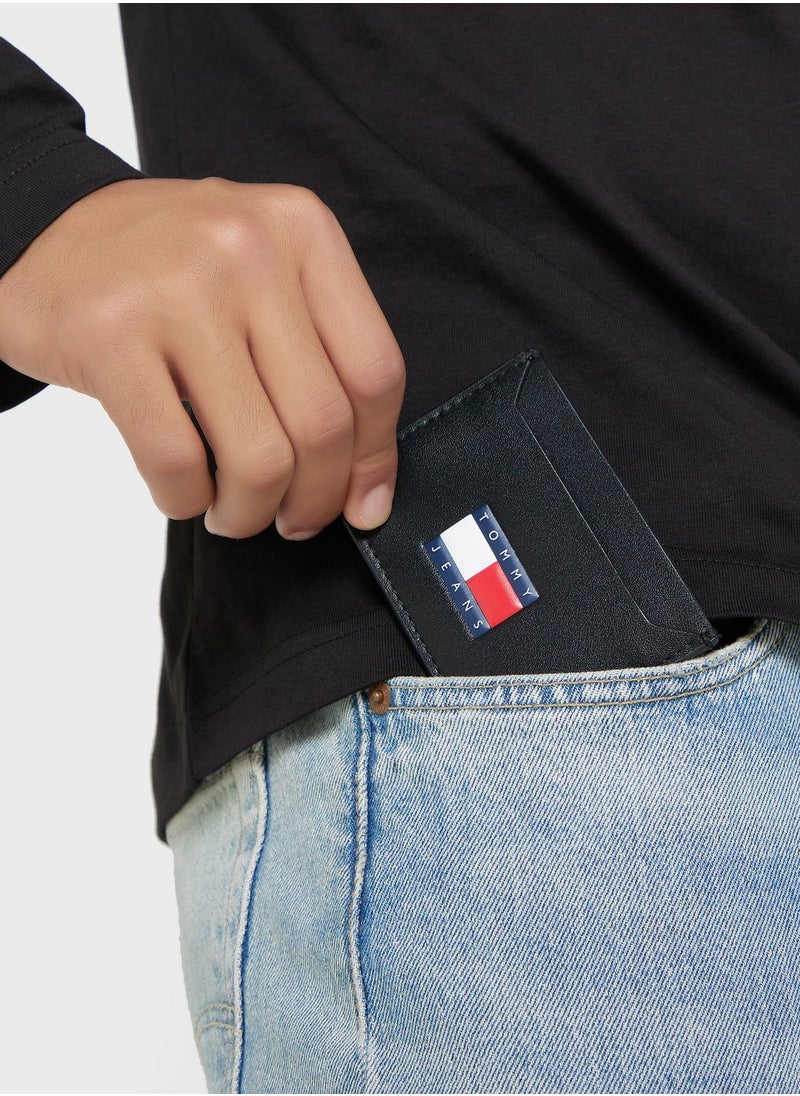TOMMY JEANS - Heritage Leather Card Holder - Image 1