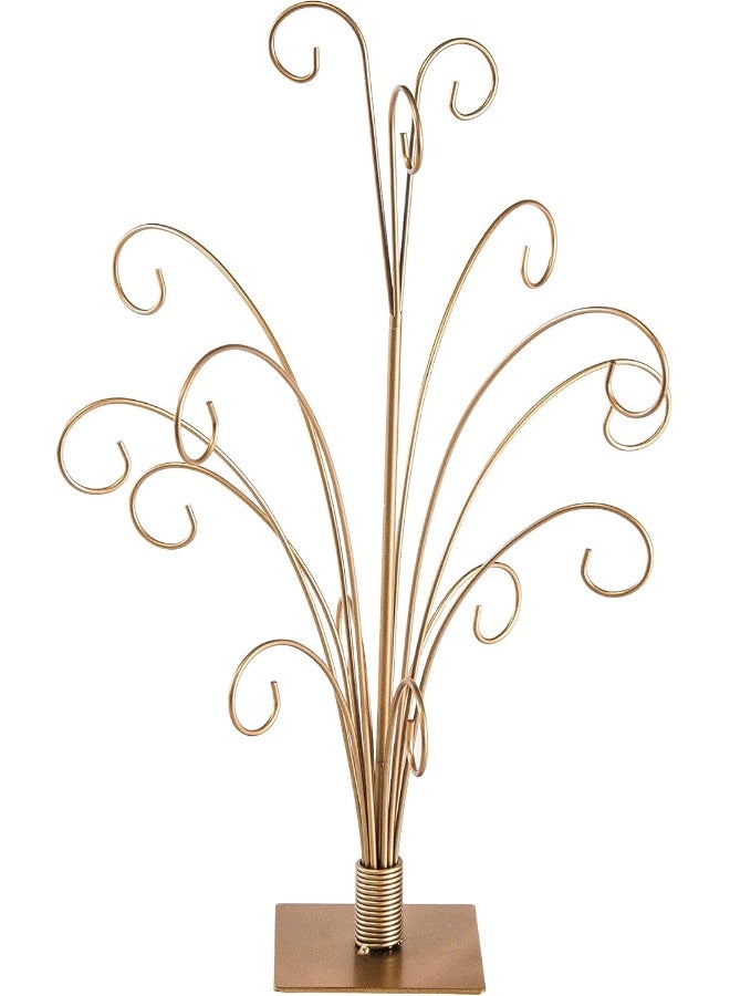Tripar 20 Inch Gold Finish Ornament Tree Christmas Holiday Display Stand - Image 2