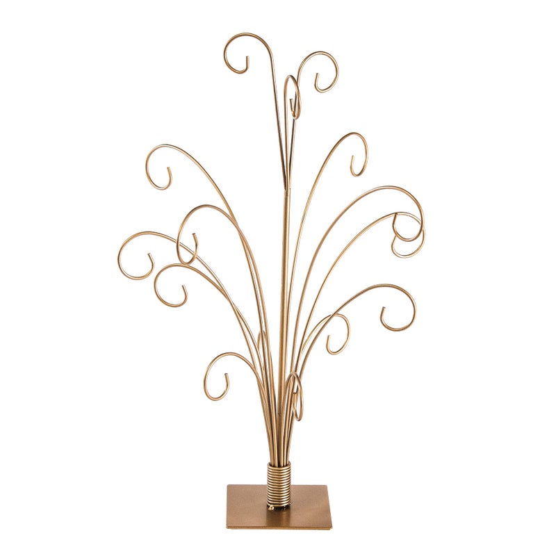 Tripar 20 Inch Gold Finish Ornament Tree Christmas Holiday Display Stand - Image 1