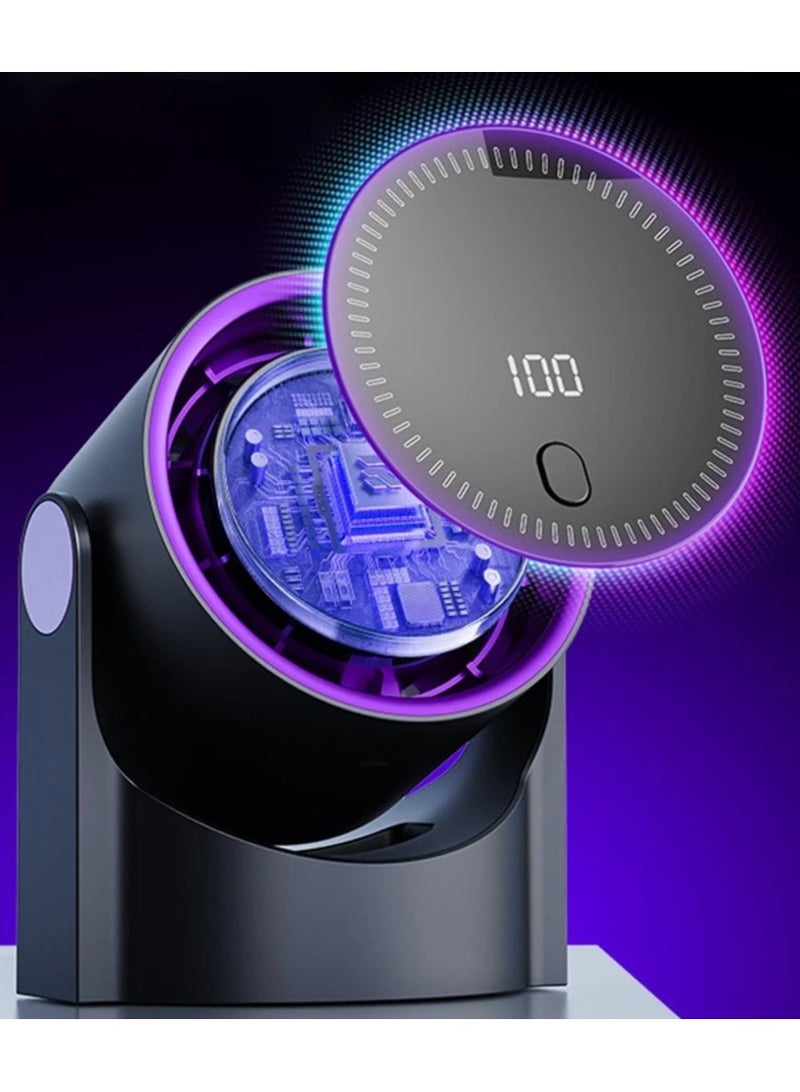 REBENUO Level Wall Mount Turbo Fan USB Rechargeable for Camping Hiking Outdoor - Image 3