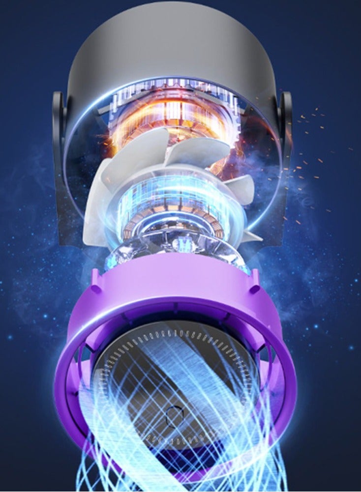 REBENUO Level Wall Mount Turbo Fan USB Rechargeable for Camping Hiking Outdoor - Image 4