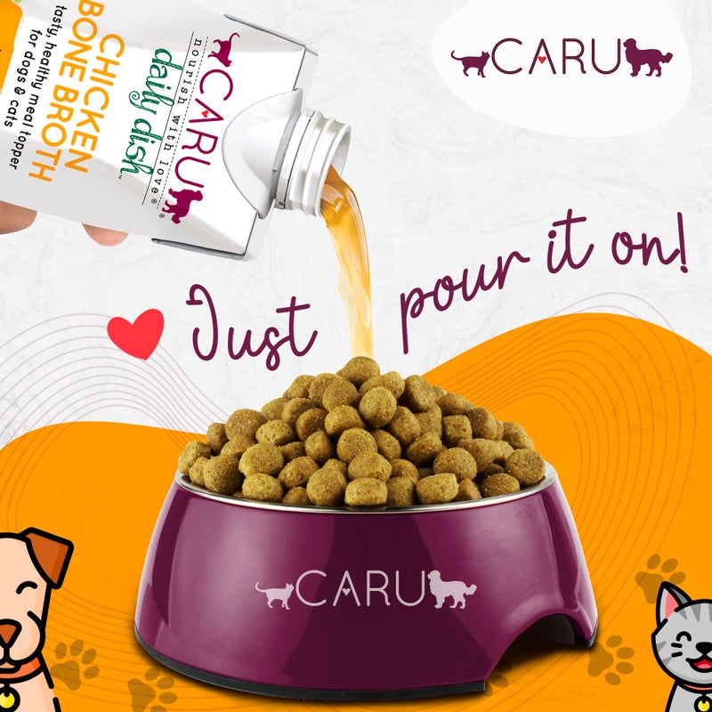 CARU Daily Dish Chicken Broth Meal Topper for Dogs and Cats - 1.1 lbs - Image 3