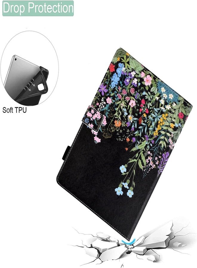 BYCeKe Case for Samsung Galaxy Tab A9+/A9 Plus 11 inch 2023 (SM-X210/X216/X218), PU Leather Multi Angle Stand Cover Slim Folio Protective Case for Galaxy Tab A9 Plus, Auto Wake/Sleep, Flowers - Image 3