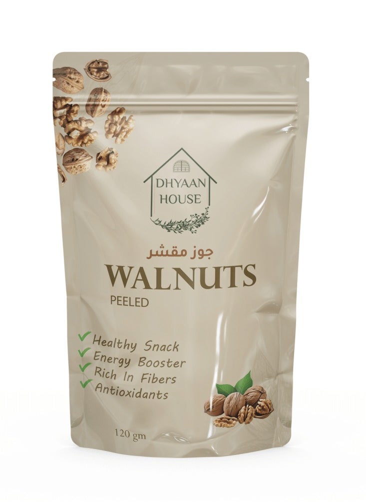 Dhyaan House - Peeled Walnuts - 120 gm - Image 1