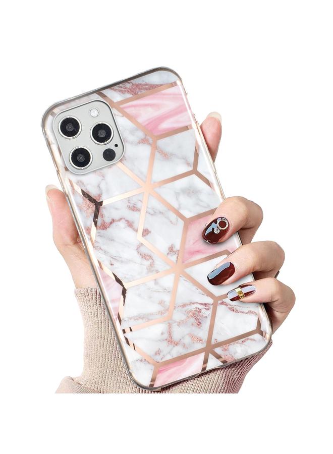 Zaboon Case For iPhone 12 / 12 Pro Electroplated Marble Pattern TPU Phone Case - Image 5
