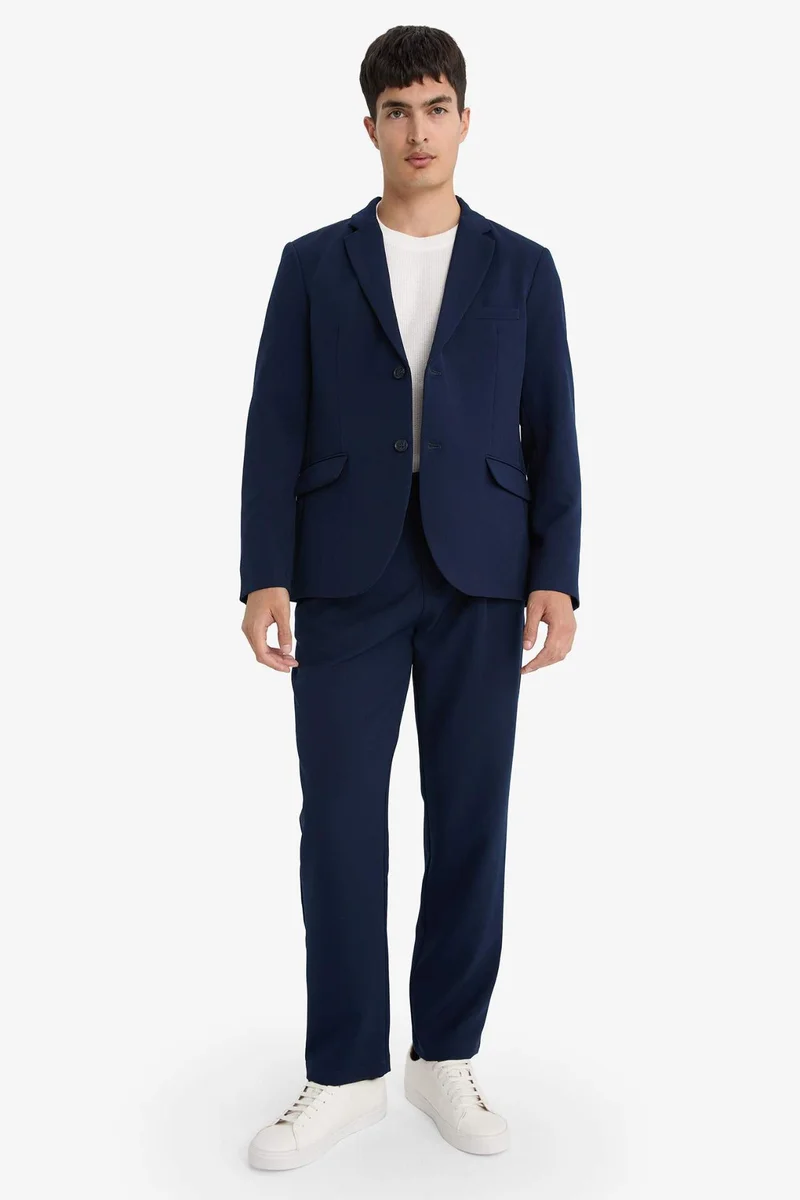 Defacto  Straight Fit Regular Hem Trousers for Men | Best Price UAE