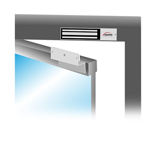 Visionis FPC-5192 600lbs Indoor Electromagnetic Lock with 600 lbs L and Z Bracket for Inswinging Door Access Control Maglock - Image 4