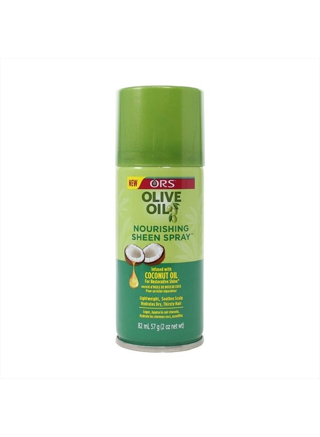 Organic Root (ORS) Ors Olive Oil Sheen Nourishing Spray 2 Ounce (82ml) (2 Pack) - Image 1