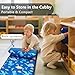 Primlect Toddler Nap Mat with Removable Pillow and Fleece Blanket Extra Large 55x35 Sleeping Bag Washable Light Easy to Roll up Perfect for Daycare Preschool Kindergarten Travel - Image 4