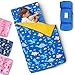 Primlect Toddler Nap Mat with Removable Pillow and Fleece Blanket Extra Large 55x35 Sleeping Bag Washable Light Easy to Roll up Perfect for Daycare Preschool Kindergarten Travel - Image 3