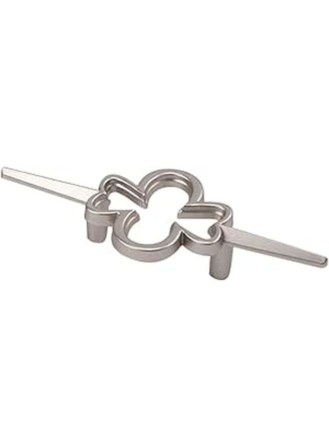 Brushed Copper Cabinet Handle Drawer Pull Single Hole Wardrobe Knob Matte Nickel Finish - Image 1