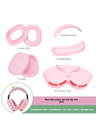 Digital Computer/bluetooth Headset Case/bluetooth Headset Shell Protective Cover For Airpods Pro-Color:max Five-piece Pink (head Beam + Beam + Ear Cap + Shell + Storage Bag)-Model:Applicable To Airpods Max - pzsku/Z1FE2433EDAB715FB9DC1Z/45/1747409677/7b310b18-ea12-4251-9f4b-d337260c9d6a
