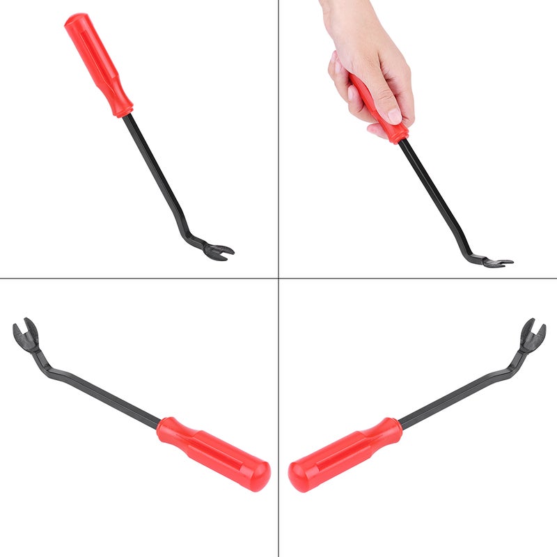 Car Door Trim Clip Removal 225mm High Density Metal Chrome Plated Solid Durable Tool - Ergonomic Anti-Skid Grip Upholstery Remover Tool for Universal Auto Interior Panel Repair - Image 1