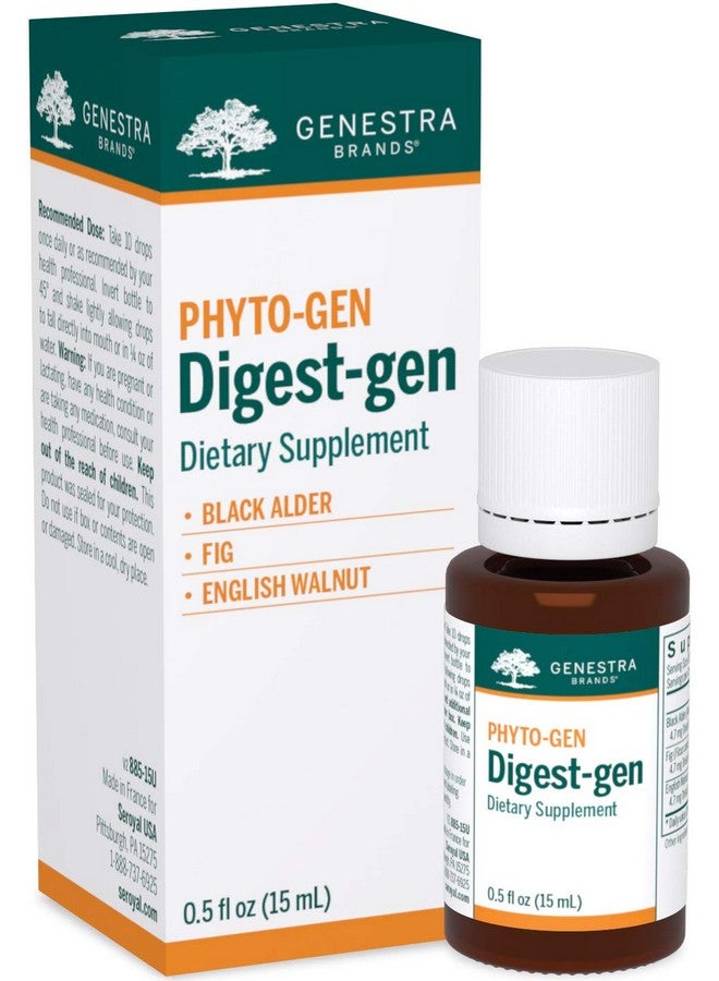Genestra Brands Digest Gen ; Black Alder Fig And English Walnut Herbal Supplement ; 0.5 Fl. Oz. - Image 2
