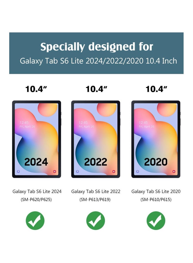 جراب شفاف ممتص للصدمات لجهاز Samsung Galaxy Tab S6 Lite 10.4" P610 [جراب متوافق مع Galaxy Tab S6 Lite P610 - شفاف]  - Image 2